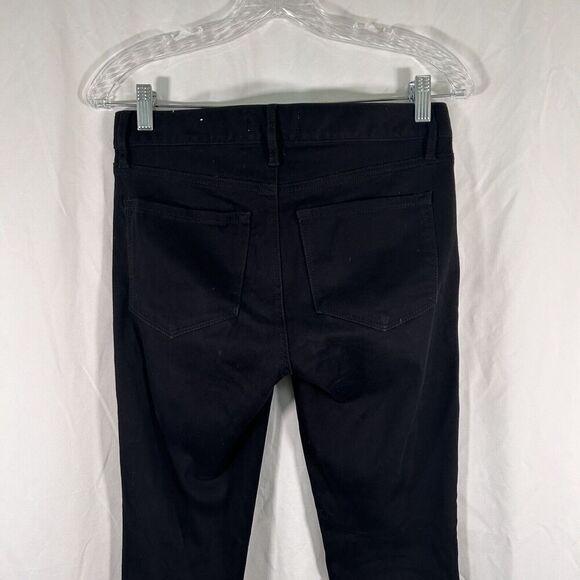 LOFT Pants Legging Women's 2 26 Black Cotton Blend Mid Rise Button Zip - Picture 7 of 10